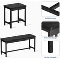 thumbnail image 6 of 5-Piece Extendable Dining Set for 4-8 People with Table, 2 Benches & 2 Stools, 6 of 9