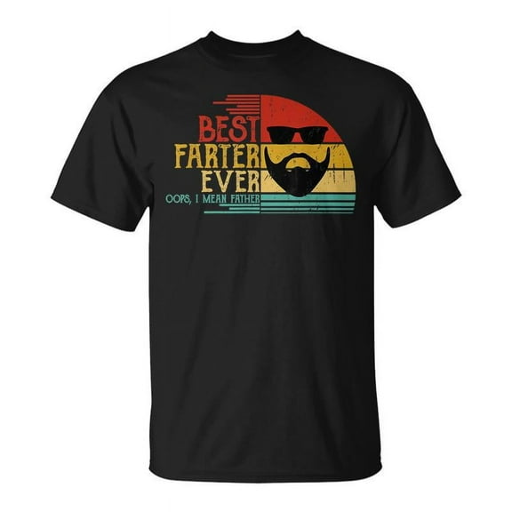 SR Best Farter Ever I Mean Father Fathers Day Vintage T-shirt