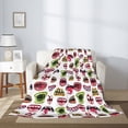 thumbnail image 2 of Sikiie Halloween Mouth Cozy Flannel Fleece Throw Blanket: Lightweight & Thick for All Seasons - Perfect for Women, Men, & Kids"60"x50", 2 of 6