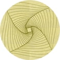 thumbnail image 1 of Ahgly Company Indoor Round Patterned Sun Yellow Area Rugs, 6' Round, 1 of 1