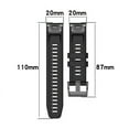 thumbnail image 3 of For Garmin Fenix 7s 20mm Silicone Solid Color Watch Band, 3 of 4