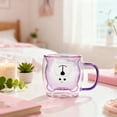 thumbnail image 6 of Cute Bear Design Double Wall Glass Mug, 8.5Oz With Handle For Coffee Tea Milk, Home Use Birthday Valentine's Day Gift, 6 of 6