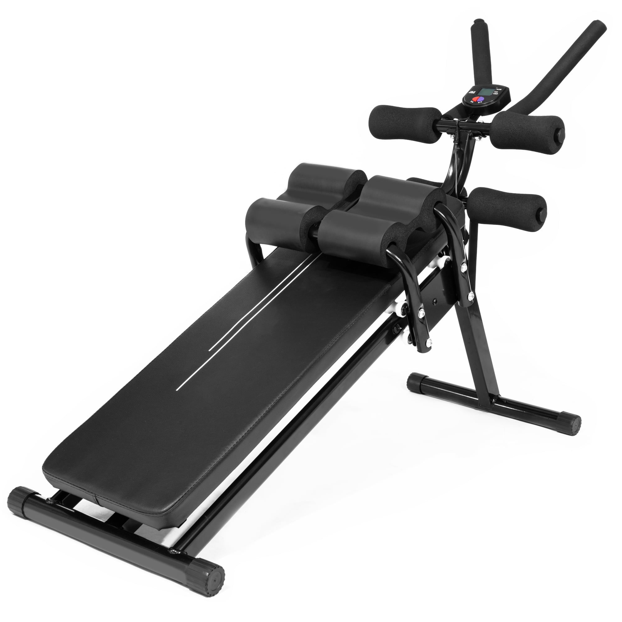 Modern Gym Home Arc-Shape Decline Sit up Bench Board Workout Fitness Folding 