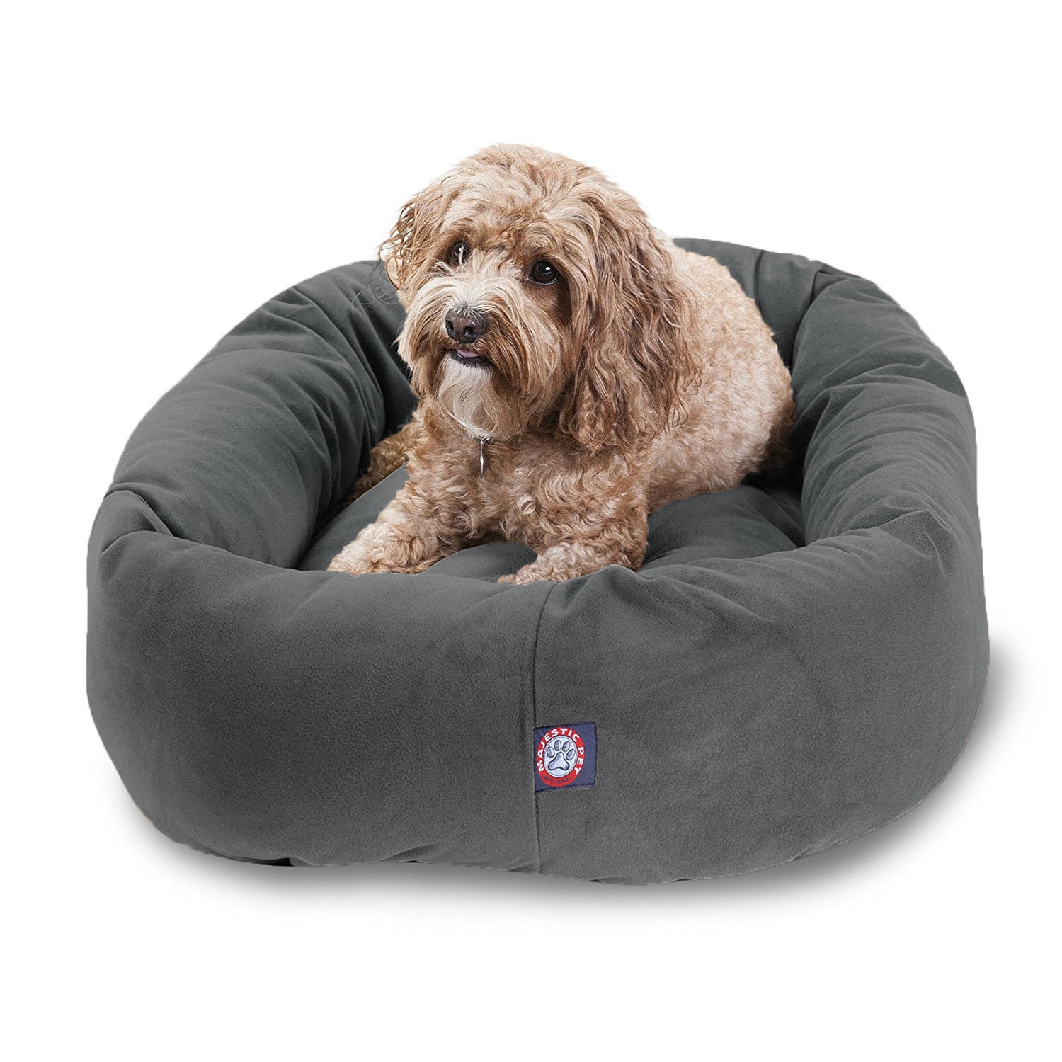 Majestic Pet | Suede Bagel Pet Bed For Dogs, Sage, Large - Walmart.com