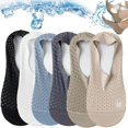 thumbnail image 1 of Calcetines de malla de seda de hielo de alta gama, calcetines de barco invisibles ultrabajos y finos, antideslizantes, transpirables, finos, invisibles, 1 of 7