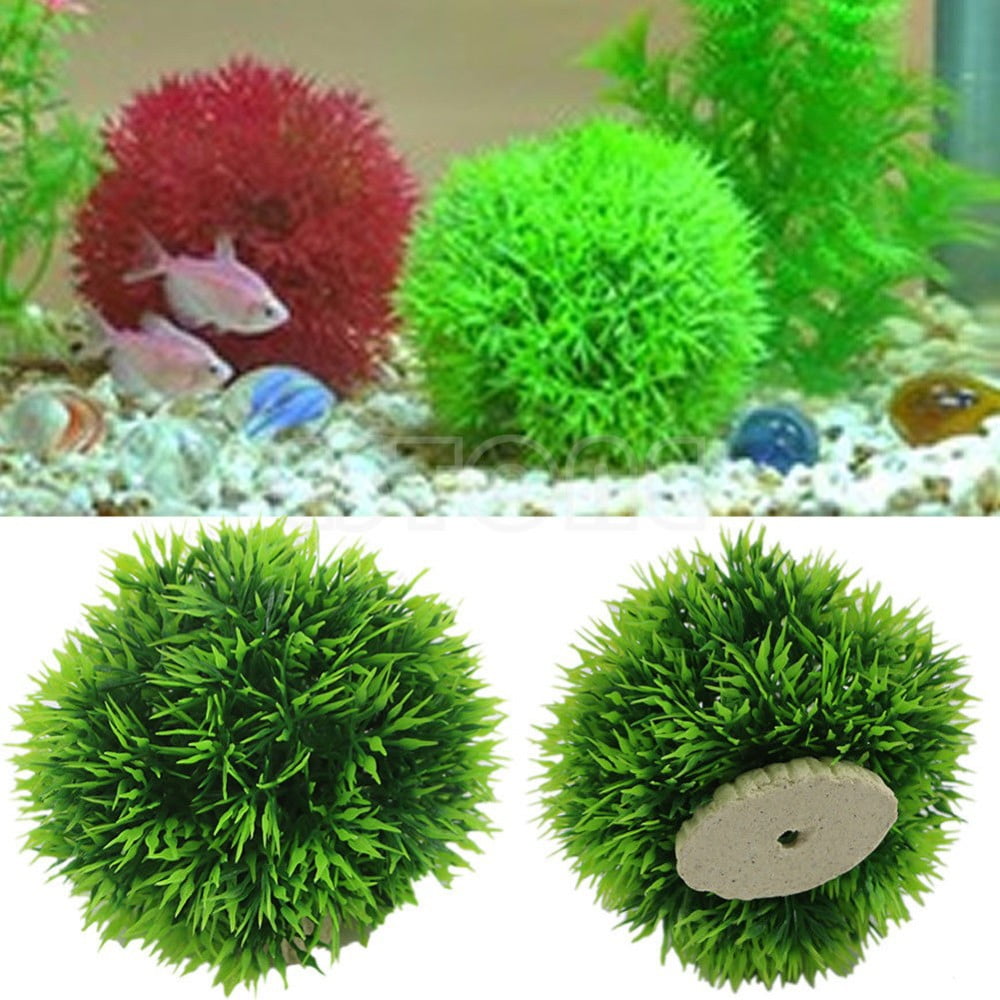 twaalf Neem een ​​bad Absurd Simulated Water Grass Ball for Fish Bowl Decoration Aquarium Landscape -  Walmart.com