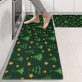 thumbnail image 2 of Kitchen Rugs Sets Of 2,Dark Green Christmas Tree and Star Pattern Anti Fatigue Kitchen Mat Rugs Non Slip Washable,Decorative Kitchen Floor Mats for Kitchen,Sink,Laundry,17"X47", 2 of 5