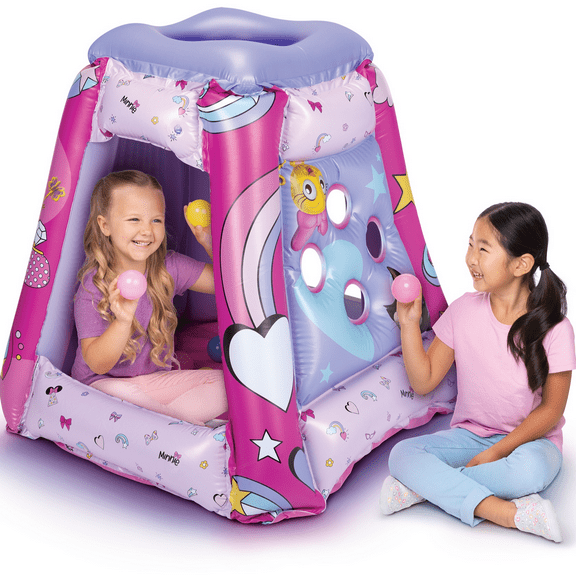 Minnie Mouse Preschool Indoor Inflatable Ball Pit Playland with 20 Soft Flex Balls, Ages 2-4, Pink