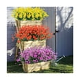 thumbnail image 4 of Arbustos verdes para exteriores para porches, jardines y jardineras: plantas colgantes de plástico duraderas, perfectas para la decoración del hogar y la boda, flores artificiales, 4 of 5