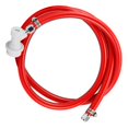thumbnail image 1 of Conjunto de línea de gas con bloqueo de bola, tubo largo rojo de 5 pies, juego de desconexión de gas con bloqueo de bola de 5/16, kit de elaboración de cerveza casera, rojo, rojo, 1 of 5
