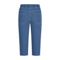 thumbnail image 7 of NinXxx Women's High Waist Stretchy Button Pocket Pull On Cropped Yoga Pants Light Blue XXXL, 7 of 7