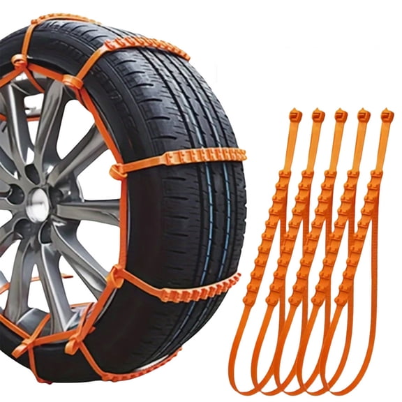 DAMAI 2026 New Anti-skid Chains, Universal Anti-Skid Snow Tire Chains, Portable Emergency Traction Cables for Cars SUVs Trucks, Reusable Winter Safety Chains for Snow Ice Mud