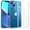 Transparent, variant on Shockproof Clear Case for iPhone 13, [Not Yellowing] [10FT Military Drop Protection] Hard Clear Back Four Corner Airbags Drop Protection Phone Cover, 6.1 inch, Red