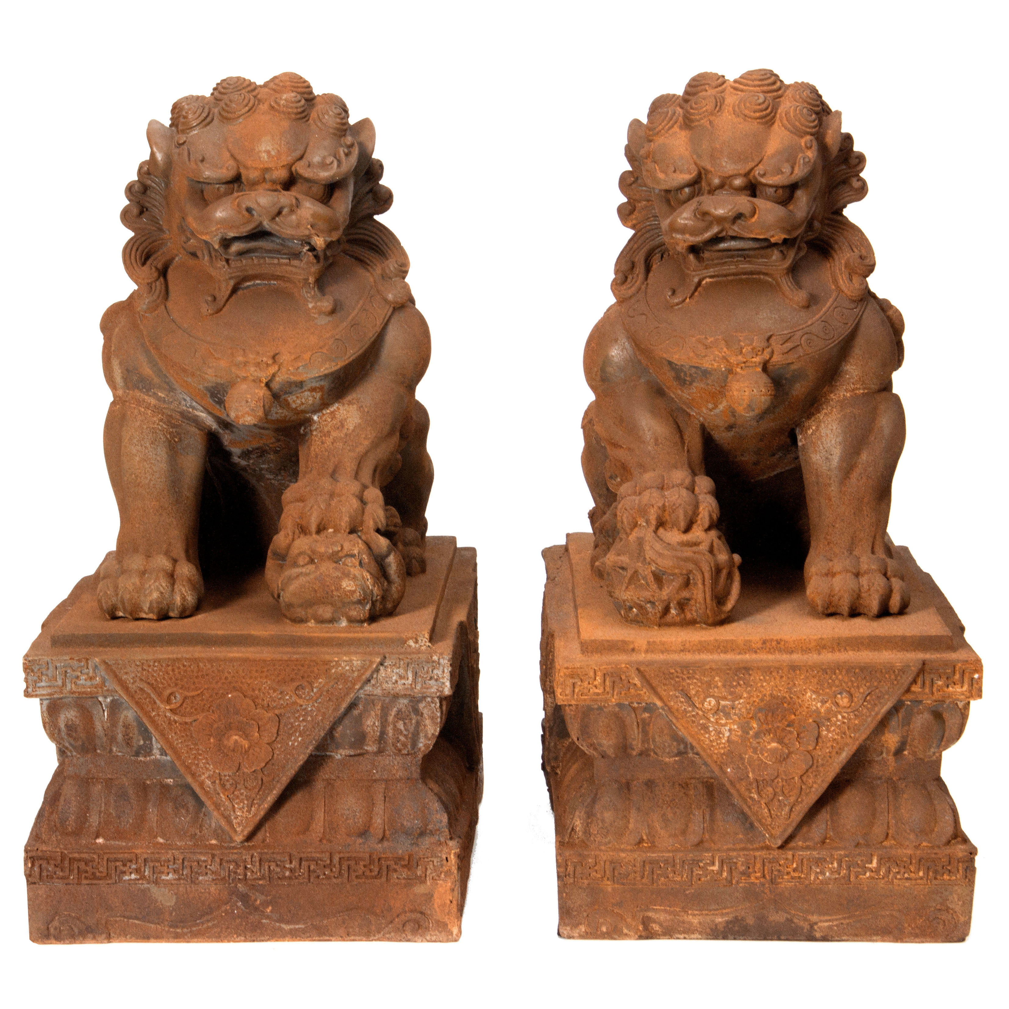 Playful Puppies Set Of Two Statues 