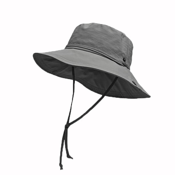 Sombreros para hombre y mujer, estilo único, color sólido, sombrero de pescador, sombrero de playa, sombrero de poliéster para mujer.