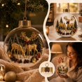 thumbnail image 6 of PoyoKee Christmas Decorations, Clear Acrylic Fillable Tree Balls, Hanging Christmas Ball Ornaments for Xmas Tree Home Holiday Wedding Party Decor, 6 of 8