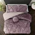 thumbnail image 3 of Grace Living Sedona 5pc Full/Queen Comforter Set, Blush, 3 of 9