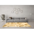 thumbnail image 3 of Ahgly Company Indoor Round Abstract Brown Modern Area Rugs, 3' Round, 3 of 4