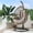 Gray, variant on Hanging Basket Chair Cushion, Thickened and Enlarged Replacement Seat Pad for Hammock Swing Chair, Soft Non Slip Removable Cloth Cushion, for Indoor Outdoor Patio Garden Porch Backyard Use