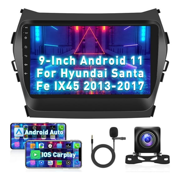 Car Stereo Android 11 9 In P/hyundai Santa/ix45 2013-17