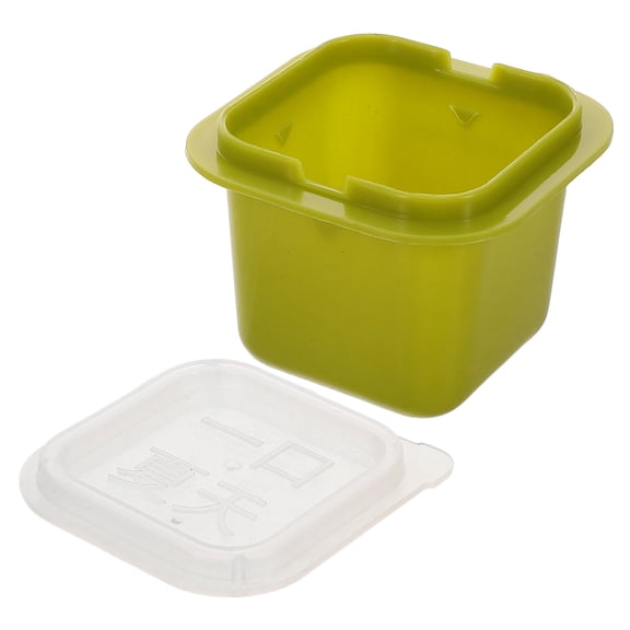 CHICHUMID PP Ice Cube Tray Green for Home Use Lid Included Easy Release