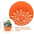 thumbnail image 3 of 6 macetas redondas de plástico japonesas de imitación de arcilla, para interior y exterior, para jardín (naranja, 12,5 cm), 3 of 8