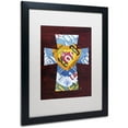 thumbnail image 2 of Trademark Fine Art 'Heart Cross' Canvas Art by Design Turnpike, White Matte, Black Frame, 2 of 4