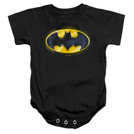 

Batman Batman Airbrush Logo Unisex Infant Snap Suit for Baby (12 Months) Black