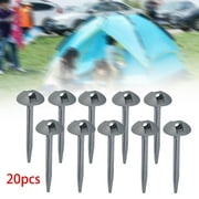 20Pcs Tent Stakes Anchor Durable Tarp Ground Nail for Gardening Tent Outdoor
