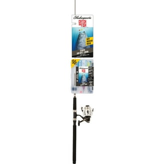Shakespeare Youth Spinning Combo: 5'6" Medium Power, Lightweight Fishing Pole, Amphibian Rod and Reel, Blue - Walmart.com Shakespeare Youth Spinning Combo: 5'6" Medium Power, Lightweight Fishing Pole, Amphibian Rod and Reel, Blue - Walmart.com