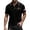 Black, variant on Men's US 250th Anniversary Polo Shirt with 1776-2026 Print and Contrast Tipping Collar Featuring Short Sleeve Design for Independence Day Patriotic Celebrations Army Green L