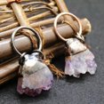 thumbnail image 3 of HOOUN Wholesale 5pcs Natural Stone Protolith Amethyst Pendant Necklace Jewelry Making, 3 of 9