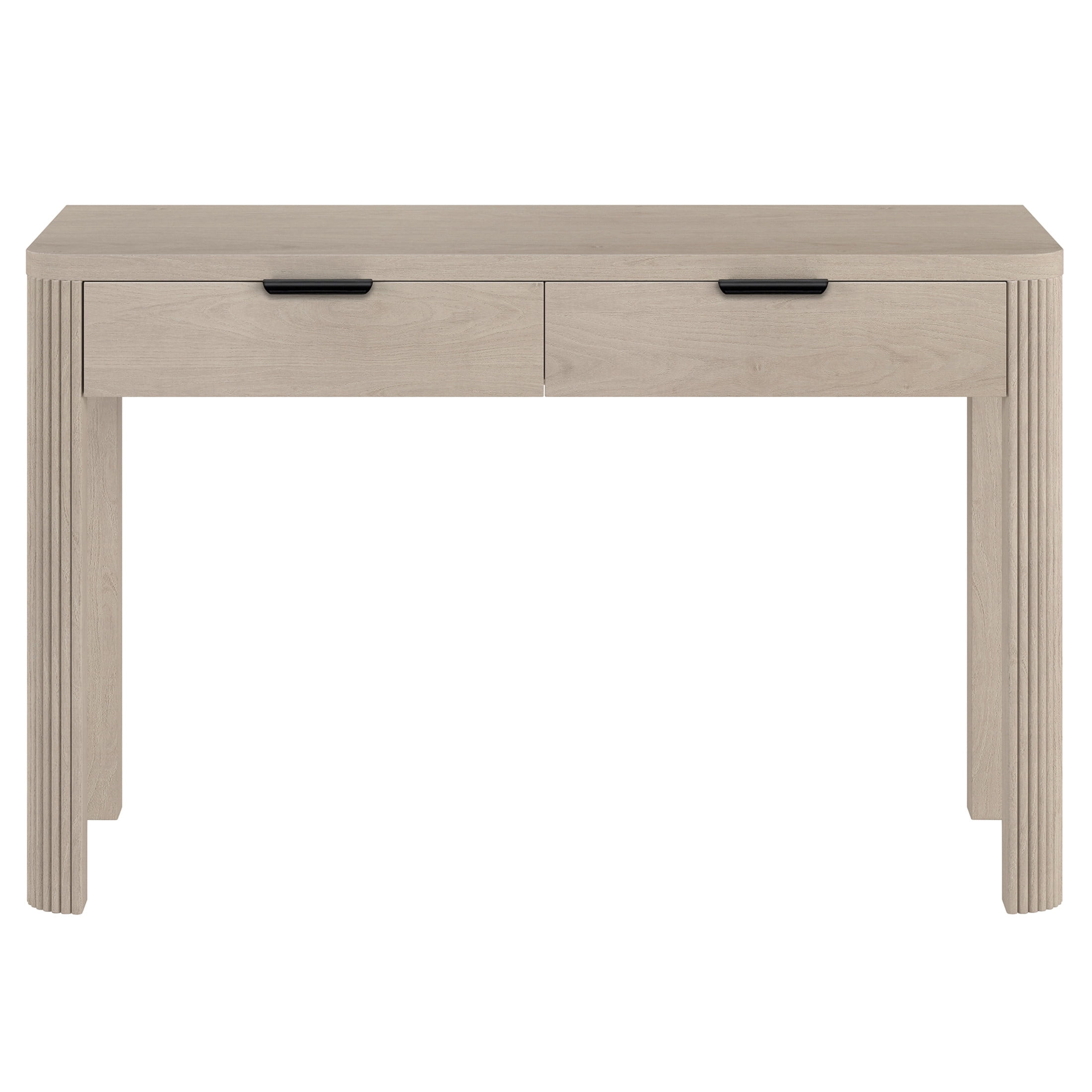 Evelyn&Zoe Modern/Contemporary 48" Wide Alder White Home Office