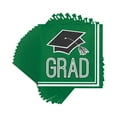 thumbnail image 2 of School Spirit Emerald Green Beverage Napkins, 36pk, 2 of 2