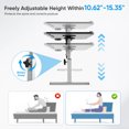 thumbnail image 6 of Laptop Bed Tray Table, Doulami Foldable Laptop Desk with Adjustable Height Angles, Lap Desk with Cup Holder – Perfect for Bed Sofa Home Office Use, Notebook Stand for Eating Breakfast Reading, 6 of 12