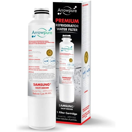 Arrowpure Premium DA29-00020B Refrigerator Water Filter Cartridge | Certified According to NSF 42&372 | Compatible with Samsung DA29-00020A, HAF-CIN, HAF-CIN/EXP,...