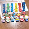thumbnail image 2 of LLavero de Hello Kitty con personajes de dibujos animados, mochila de PVC para teléfono celular, modelo de decoración del hogar, colgantes, pulsera, juguetes para niños, regalo, 2023 Fivean unisex, 2 of 2
