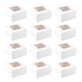 thumbnail image 1 of Injueey Caja de regalo de 12 cajas de regalo, suministros de boda, gran capacidad, mano de obra fina, accesorios de embalaje, cajas de embalaje Almacenamiento y organización del hogar Blanco, 1 of 6