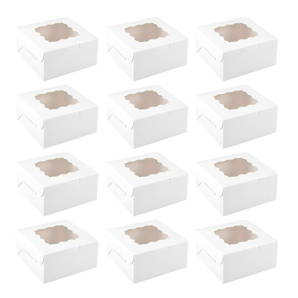 Injueey Caja de regalo de 12 cajas de regalo, suministros de boda, gran capacidad, mano de obra fina, accesorios de embalaje, cajas de embalaje Almacenamiento y organización del hogar Blanco