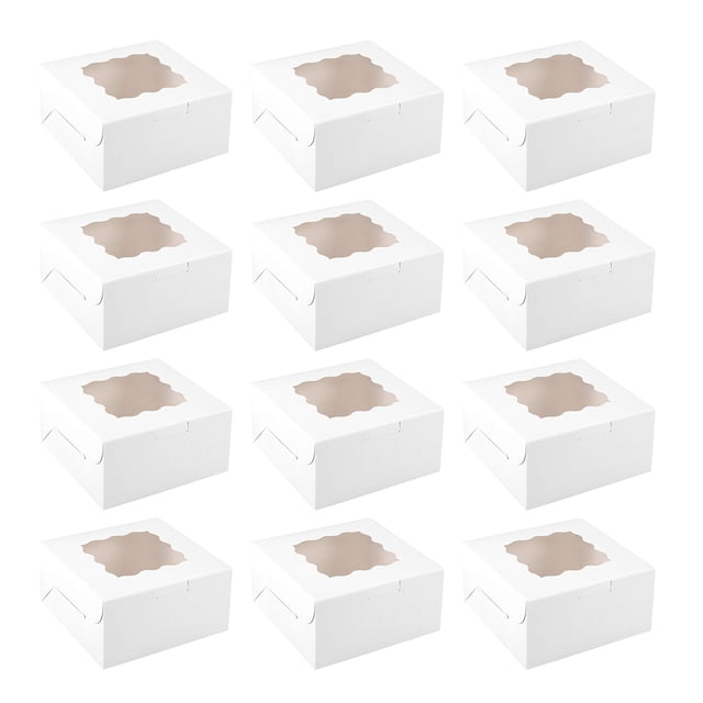 Injueey Caja de regalo de 12 cajas de regalo, suministros de boda, gran capacidad, mano de obra fina, accesorios de embalaje, cajas de embalaje Almacenamiento y organización del hogar Blanco
