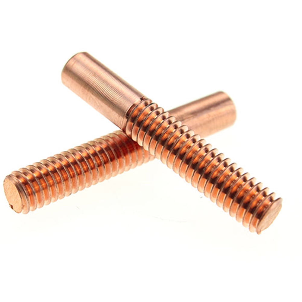 1Piece red copper threaded rod M6x30x50mm, tooth diameter: 4.5mm Shank diameter: 4.5mm.