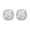 Platinum, variant on 1 to 6 Carat IGI CERTIFIED Lab Grown Cushion Halo Diamond Earrings Value Collection Screw Back (E-F Color VS1-VS2 Clarity) Platinum 1 Carat
