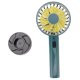 thumbnail image 3 of Mini ventilador de mano, viento fuerte, carga USB, diseño de aspa de ventilador grande, ventilador portátil de mano con base para viajes a casa, verde oscuro, 3 of 14