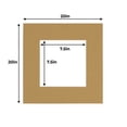 thumbnail image 3 of Rattan Acid Free 20x20 Picture Frame Mats with White Core Bevel Cut for 8x8 Pictures - Fits 20x20, 3 of 3