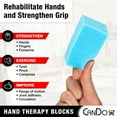 thumbnail image 4 of CanDo Hand Therapy Blocks, Green (Firm), Pack of 3, 4 of 7