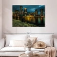 thumbnail image 2 of Elephant Stock Boston Skyline At Night Wall Art - Places Canvas Canvas - 45" x 30", 2 of 8