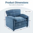 thumbnail image 3 of 38" Chenille Lounge: Cozy Reading Armchair, 3 of 5