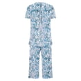 thumbnail image 6 of Tnhcen Short Sleeve Capri Pants with Pockets Fashionable 2-Piece Women's Print Summer Pajama Set S-3XL, 6 of 6