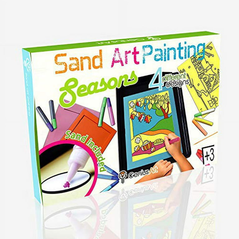 Genius Art Sand Art Painting Kits for Kids - Learn The Seasons