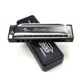 thumbnail image 5 of Swan Harmonica 10 Holes Key of C SILVER w/ Case Harp Stainless Steel NEW, 5 of 5